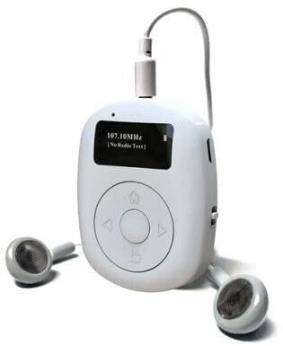 Bluetooth DAB+ FM Radio With Headphones Class Portable Mini Handheld Pocket – White DAB-C1