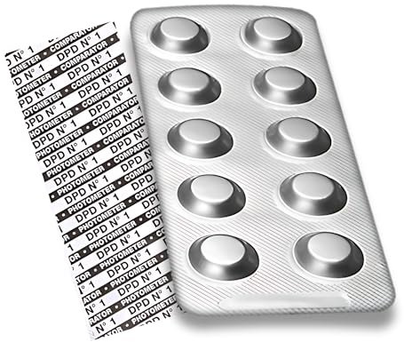 100 x DPD 1 Photometer Testtabletten zur Messung: Freies Chlor im Schwimmbadwasser - Für PoolLab und andere Handphotometer geeignet