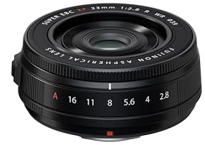Fujifilm FUJINON XF23mmF2.8 R WR Black, 23 mm f/2.8 Lens, Weather Resistant, X Mount Mount, Black