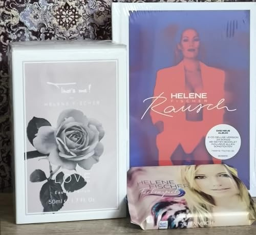 Helene Fischer, Geschenk-Set: Album 2021 Rausch mit 48-gem Booklet im Hardcover Book + Helene Fischer That´s me Love EDP + Schokolade (1 St.)