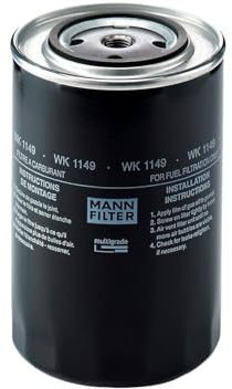 MANN-FILTER, WK 1149 Kraftstofffilter | Für LKW, Busse, Schutz des Kraftstoffsystems, Injektorschutz, Zuverlässige Kraftstoffversorgung, Echte OE-Technologie