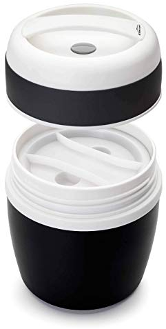 LACOR - 62480 - Termo para Alimentos Soft Touch INOX. 1 Litro - Negro