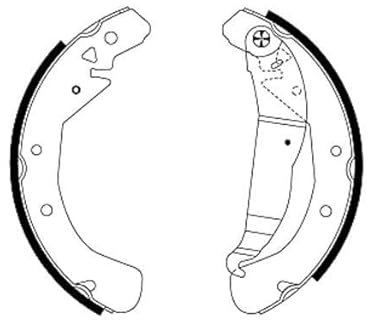 TEXTAR 91049000 Bremsbackensatz Bremsbacken Hinten 42mm 1,98kg