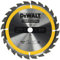 DEWALT Dt1939-Qz Lama Circolare Per Seghe Portatili Edilizia, 184 X 16 Mm, 24 Denti