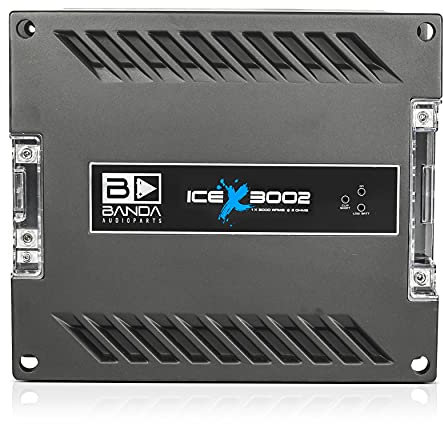 Banda Ice X 3002-1 Channel 3000 Watts RMS 2 Ohm Car Amplifier