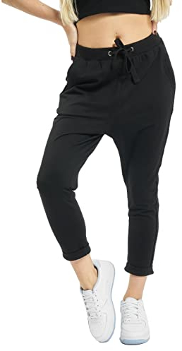 URBAN CLASSICS Pantaloni Donna, Pantaloni Cavallo Basso, per le Mezze Stagioni, Materiale non Super Elasticizzato, Cotone, Taglie XS - 5XL