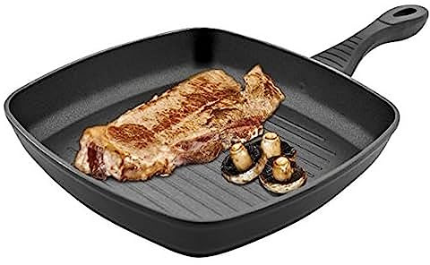 Jata Hogar G24 Grill, geschmiedetes Aluminium, Schwarz, 47,5 x 28 x 29,5 cm