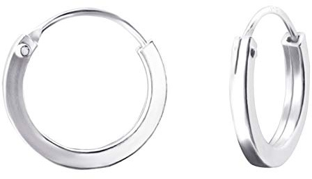 Monkimau Damen Ohrringe Creolen aus 925 Sterling Silver echt Silber