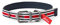Rosewood Joules Hundehalsband, gestreift, Größe S, Rot/Marineblau