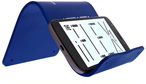 iFLEX Cell Phone Stand and Tablet Stand for Air Travel, Work and Home- Flexible Phone Holder is the Perfect iPhone Stand and Holds any Mobile Device- Non-Slip Grip, Strong and Durable- Dark Navy Blue