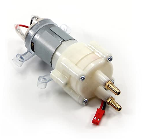 Fielect 5-12V Self Priming Diaphragm Pump Motor Shock Absorption Water Pumps DC Diaphragm Pump 5mm Copper Mouth R385 with JST Wire