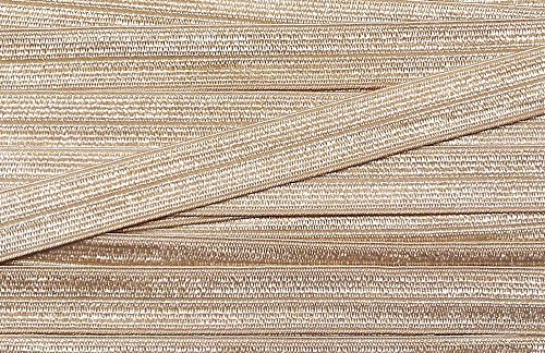 Großhandel für Schneiderbedarf 5 m elastisches Einfaßband 14 mm beige