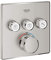 GROHE Grohtherm Smartcontrol Thermostat for Shower, with Concealed Installation and Three Valves Square Shape, Stainless Steel Look Eco-Friendly and Safety Features 29126DC0