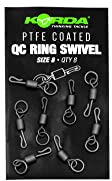 Korda PTFE QC Ring Swivel Größe 8 (8 Stück)