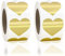 1000 Stück Selbstklebende Golden Herzform Aufkleber 25 mm Klebende Herz Klebeetiketten für Abdichtung Aufkleber Geschenkbeutel Scrapbooking