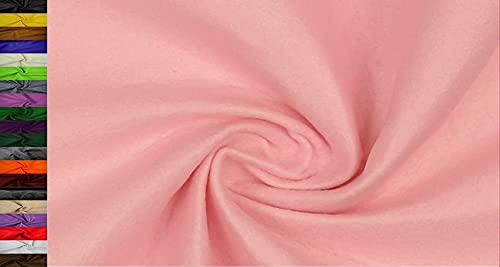STOFFBOOK 2MM DICKE UNIVERSELLE FILZSTOFFE -DOPPELBREITE 180CM STOFF, E214 (Rosa)