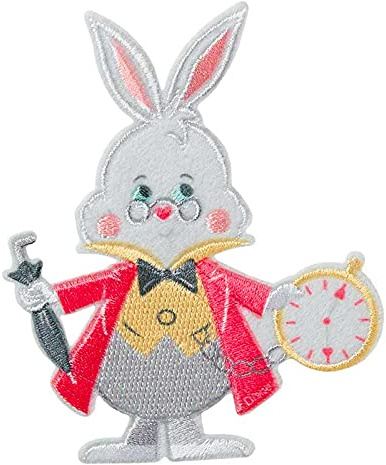 Mono Quick 1605x Alice im Wunderland© oder Hase Applikation, Bügelbild Patch Aufnäher (16057 Hase)