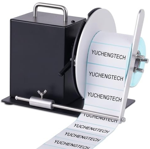 YUCHENGTECH Label Rewinder Machine Automatic Labels Rewinders | Automatic Two-way Label Rewinder, 100mm Width, 185mm Diameter, 1-3 in Inner Core, 0-10 inch/s Speed-Adjustable