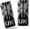 Biomar Labs 2 x 3D Gel Silikon Aufkleber Nummernschild Kennzeichen JDM Tuning Auto Motorrad UK Großbritannien Flagge United Kingdom Brexit Stickers QS 10