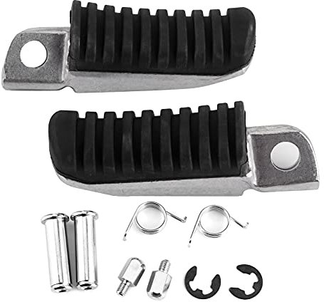 Repose-pieds de repose-pieds avant de moto, pièces de moto de pédale de moto en fer noir adaptées pour Kawasaki Z1000 2003-2006
