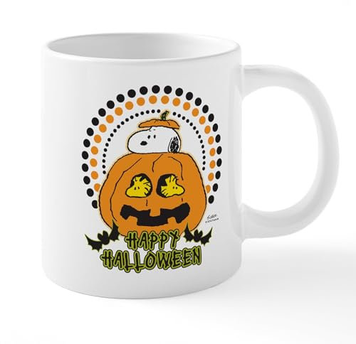 CafePress Snoopy Happy Halloween 20 oz Ceramic Mega Mug