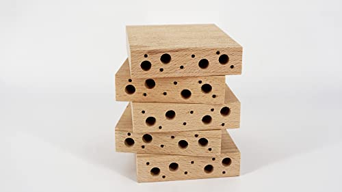 Wildbienen Nistklötzchen Insektenhotel Bausatz 2,5 x 9,5 x 12 cm [HöhexBreitexTiefe] je 1 Stück