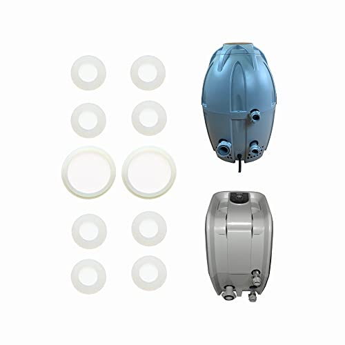 Qincio Verbindungsdichtung Dichtung Luftpumpe Unterlegscheibe passend für Bestway Coleman SaluSpa Lay-Z-spa A und B/C Aufblasbare Whirlpool Hearter Spa Ersatzteile (2A+8B/C)