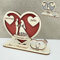 HOKULIGHT Personalisierte Geldgeschenke zur Hochzeit Herz aus Holz, Hochzeitsgeldgeschenke, Geschenke mit Herz
