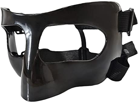 Harilla Basketball-Maske, Gesichtsschutz, strapazierfähiges, verstellbares Gummiband, Nasenschutz-Gesichtsschutzmaske, Basketball-Nasenschutz für Erwachsene