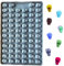 Moule à bonbons en silicone en forme de tête de mort en gélatine, 1 lot de 70 cavités anti-adhésives, mini moule en silicone pour Halloween, moule à chocolat pour bonbons, gelée, biscuits, friandises