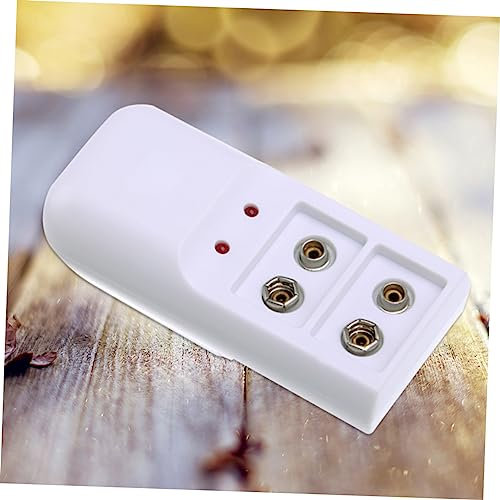 Hemobllo 9v Rechargeable Battery Charger Power Adapter Overcharge Protection for Rechargeable Batteries, Suitable for Household and Travel Use