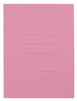 Blaetti CF25CARTELLINE CARTEX Schulausrüstung, 3 l, Rosa | Aktenordner mit 3 Klappen 25 x 35 cm, Karton 200 g FSC, gedruckte Linien, Packung 25 Stk.