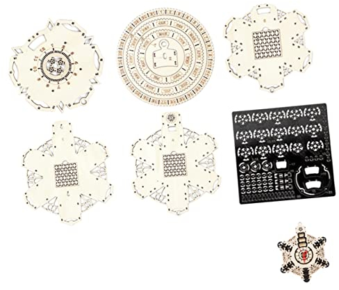 ibasenice 1 Satz Denksportaufgaben Bausätze Für Geräuschlose Uhrwerke Mechanischer Uhrenbausatz Einzigartiges Geburtstagsgeschenk 3D-Puzzle-Uhr Kind Holz Mach Es Selbst Ewiger Kalender