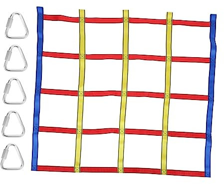 ibasenice 1satz Kunterbuntes Kletternetz Für Mädchen Outdoor-spielzeug Und Abenteuerlust Für Sportliche Aktivitäten Und Spielvergnügen