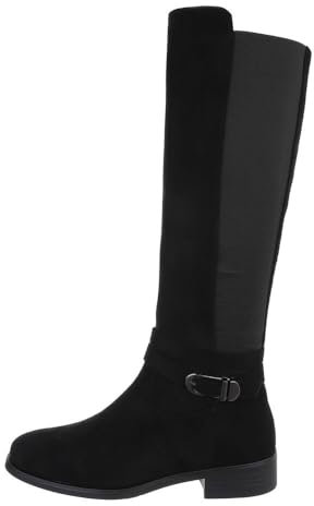 Ital Design Damenschuhe Stiefel Flache Stiefel, 7413-, Kunstleder, Schwarz, Gr. 36