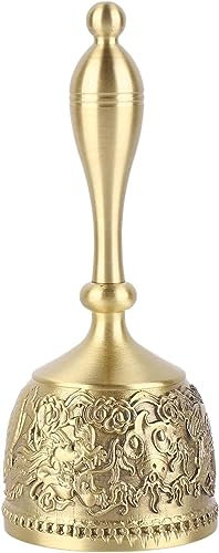 EdirFtra Metalluhr Restaurant Abendessen Vintage Drachen Vintage Phoenix Dekoratives Muster Messing Hochzeitsglocke