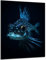DARO Design - Wand-Bild 6mm HDF 30x20 cm Unterwasser Fisch leuchtend - Wand-Deko Bilder Wohnzimmer