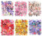 Blumen Schmetterlings Aufkleber, 300 Stück Scrapbook Aufkleber Schmetterling und Blumen, PET Wasserdicht Transparent Bunt Scrapbooking Sticker, Scrapbook Zubehör für Tagebuch, Handbuch