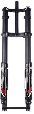 keynoyin Forcella anteriore a doppia spalla in lega di alluminio per motoslitta da 27,5 , per bici da spiaggia, forcella anteriore elettrica, 150 x 15 mm, sospensione anteriore idraulica, 750 mm,