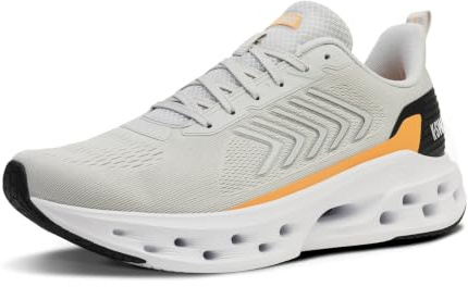 K-Swiss Men's Melrose Tubes Lite Sneaker, Gray/Black/Orange, 9 UK