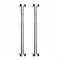 Patas de soporte de acero inoxidable fiables para fregaderos empotrados (50-80 cm, plateado)