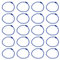 sourcing map 30Pcs 5 Inch Ball Bead Chain, Metal Ball Chain with Connectors for Keychain Hanging Ornament Tag Jewelry Necklace Christmas Decoration,Blue