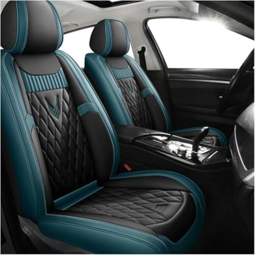 HOBIVA Sitzbezüge Auto Autositzbezüge Universal Set für Subaru Outback Forester XV Auto Zubehör,Grün