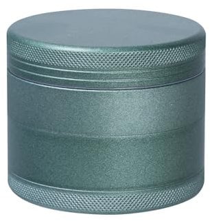 TIRIRS 2.2 Inches 4 Pieces Premium Herb Grinder - Aluminium Large Spice Grinder with Pollen Catcher,Nano Ceramic Coated Spice Mill,Comes with Pollen Scraper and Cleaning Brush,Green.