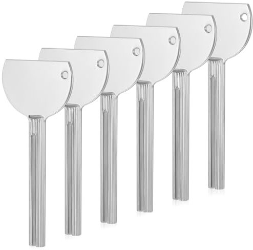 Tucnoeu 6 Stück Tubenausdrücker, Tubenaufroller, Tubenpresse, Toothpaste Squeezer für Zahnpasta, Handcreme, Schuhcreme, Haarfärbemittel, Pigmente(Chrom)