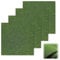 4 Pcs Fake Grass Mat, Miniature Artificial Model Grass, Fairy House Garden Accessories, Green Static Turf Grass Lawn, For Dolls House Modelling, Toy Farm Carpet Decoration(15 x 15cm)