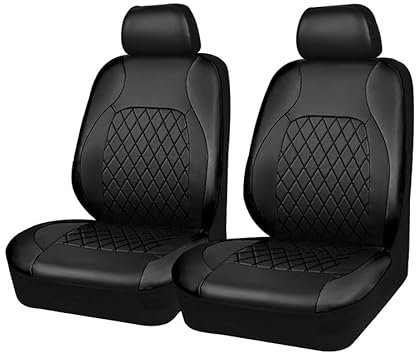 YNNBJX Autositzbezüge Sets für Opel Mokka B/GS Line+/Ultimate 2021 2022 2023 2024, Auto Sitzbezüge Sitzauflagen Leder Wasserdicht Verschleißfest Zubehör,A/Black