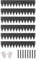 VEVOR Rasenkante, 6er-Set, 1016x203x1,5 mm, rostbeständige Beeteinfassung aus Metall, biegbare Beetumrandung, Raseneinfassung, Trennwand für Blumenbeete, Hofwege, schwarz