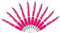 Libetui Set 10 ergonomische Kugelschreiber Rosa Druckkugelschreiber pinke Kulis rutschfeste Griffzone Großraumine Schwarz Büro Haushalt Praxis schwarzschreibend Kuli Set Pink