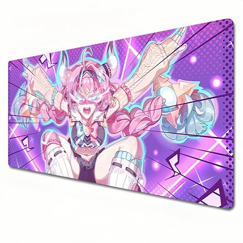 EMNZPSDZ Genshin Impact Mauspad, XXL, lila, großes Gaming-Mauspad, 900 x 400 cm, geeignet für Tastatur-Pads und Schreibtischunterlagen für Heimbüro, Varesa (XXL)